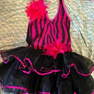 Pink and Black dance costume